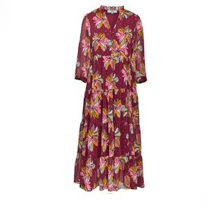 Floral Burgundy Maxi Dress